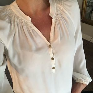 Lily Pulitzer Silk Off-White Blouse